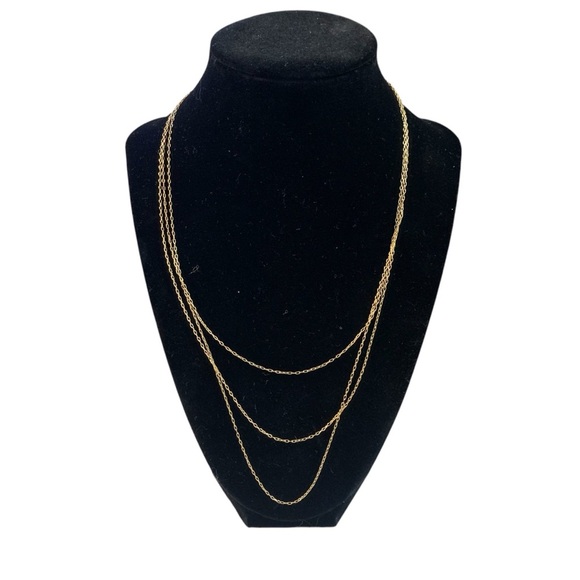 Avon “Nested Links”  Goldtone Layered Necklace. NIB - Picture 1 of 6